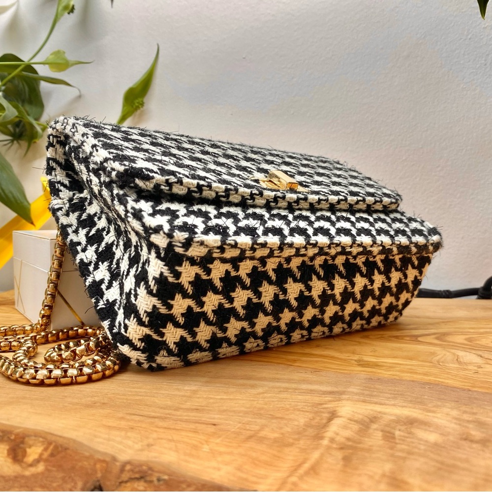 Houndstooth Black and White Women's Bag - Picture 7 of 11